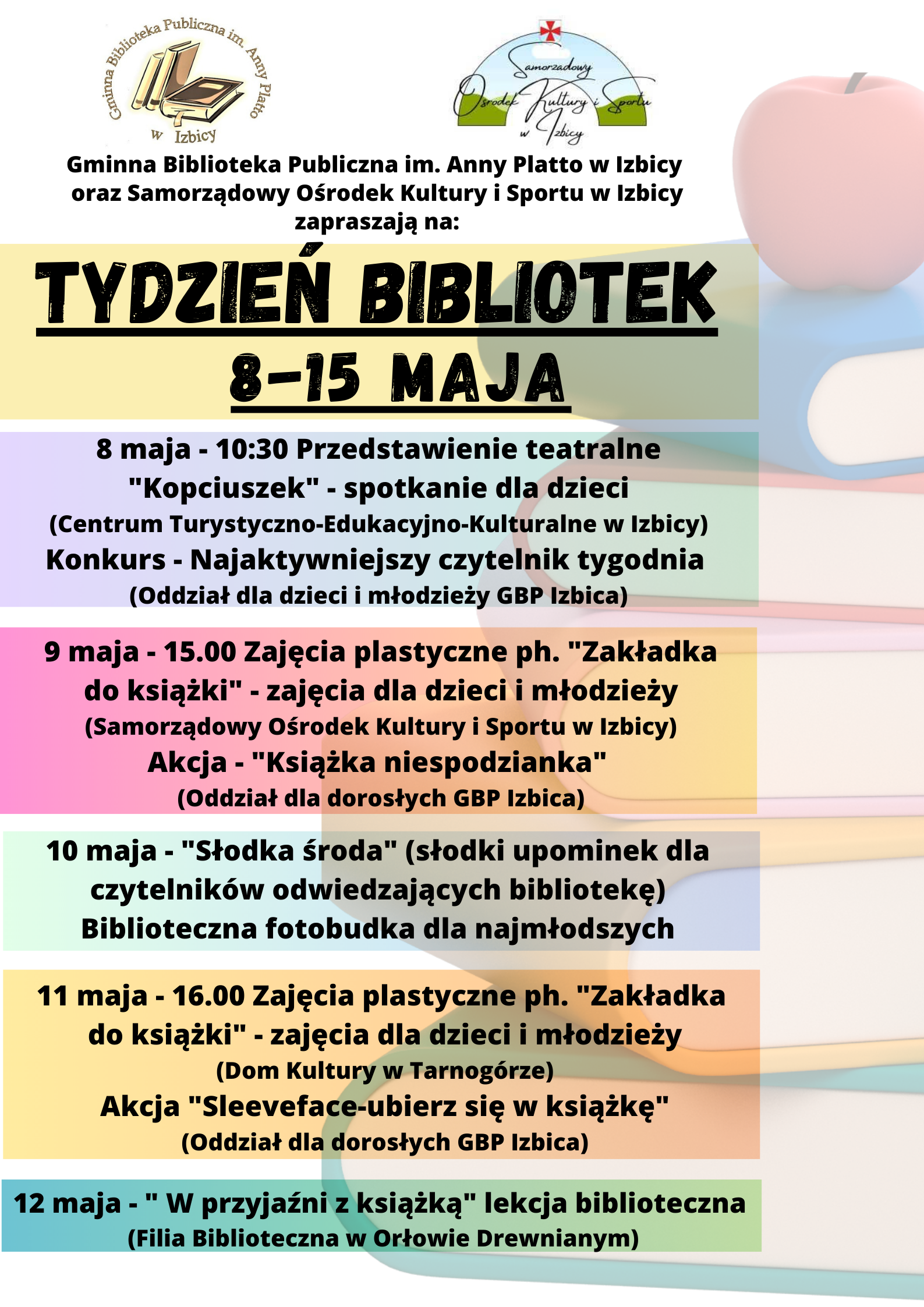 Tydzień Bibliotek : Gmina Izbica